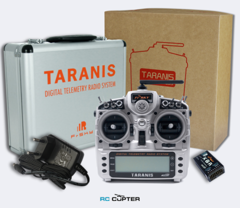 Аппаратура управления FrSky Taranis X9D Plus 2.4 ГГц 16 каналов + X8R + кейс + АКБ + R9M