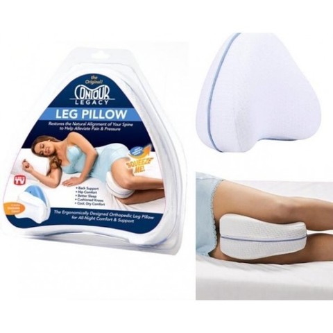 Анатомическая подушка для ног Leg Pillow со съёмным чехлом