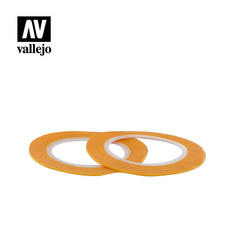 VALLEJO TOOLS: PRECISION MASKING TAPE 1MMX18M - TWIN PACK