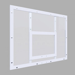 Щит баскетбольный тренировочный 1200х900 ОРГСТЕКЛО цвет разметки БЕЛЫЙ