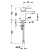 Duravit A.1 Смеситель для раковины на 1 отв., цвет: хром A11010002010
