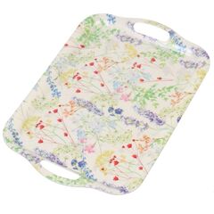 Поднос бамбук, 42х29 см, прямоуг, Вальс цветов, Y4-5477