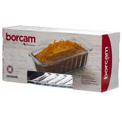 Форма для выпечки стекло, 10х12 см, 1.12 л, прямоуг, Borcam, 59894