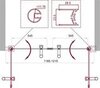 BelBagno UNO-B-2-120-CH-Cr Дверь в проём с двумя распашными створками. Стекло 5 мм, шиншилла, хром