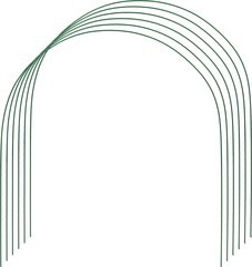 GRINDA 2.2 м, стальные, проволочные, 6 шт, дуги для парника (422311-85-90)