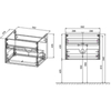 Vincea Chiara 60 VMC-2C600NO Тумба под раковину подвесная, 1 выкатной ящик soft-close, N.Oak