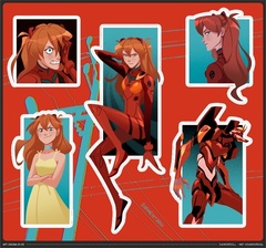 Стикеры Евангелион: Аска