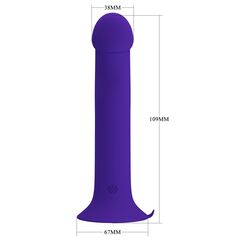 Фиолетовый вибратор с режимом боковой пульсации Murray-Youth - 19 см. - 