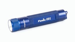 Карманный фонарь Fenix E01 Nichia white GS LED (синий, черный)