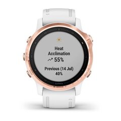 Мультиспортивные часы Garmin Fenix 6S Pro Rose Gold with White Band