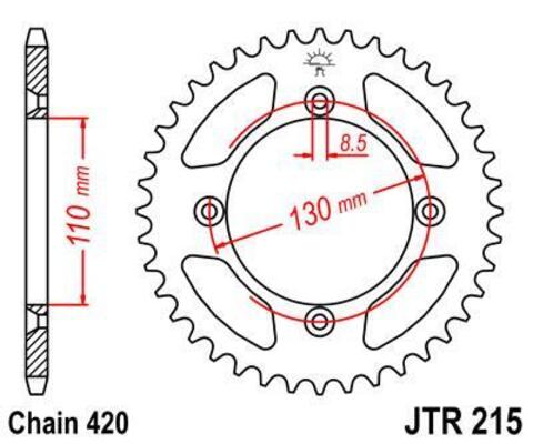 Звезда ведомая JTR215 55