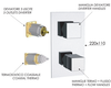 Remer Qubika Thermo QT93KBVO Смеситель для ванны/душа термостат на 3 потока скрытый монтаж (заказывать совместно с rrbox93), цвет: бронза