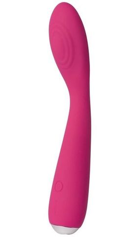 Ярко-розовый G-стимулятор IRIS Clitoral & G-spot Vibrator - 18 см. - Svakom S-11