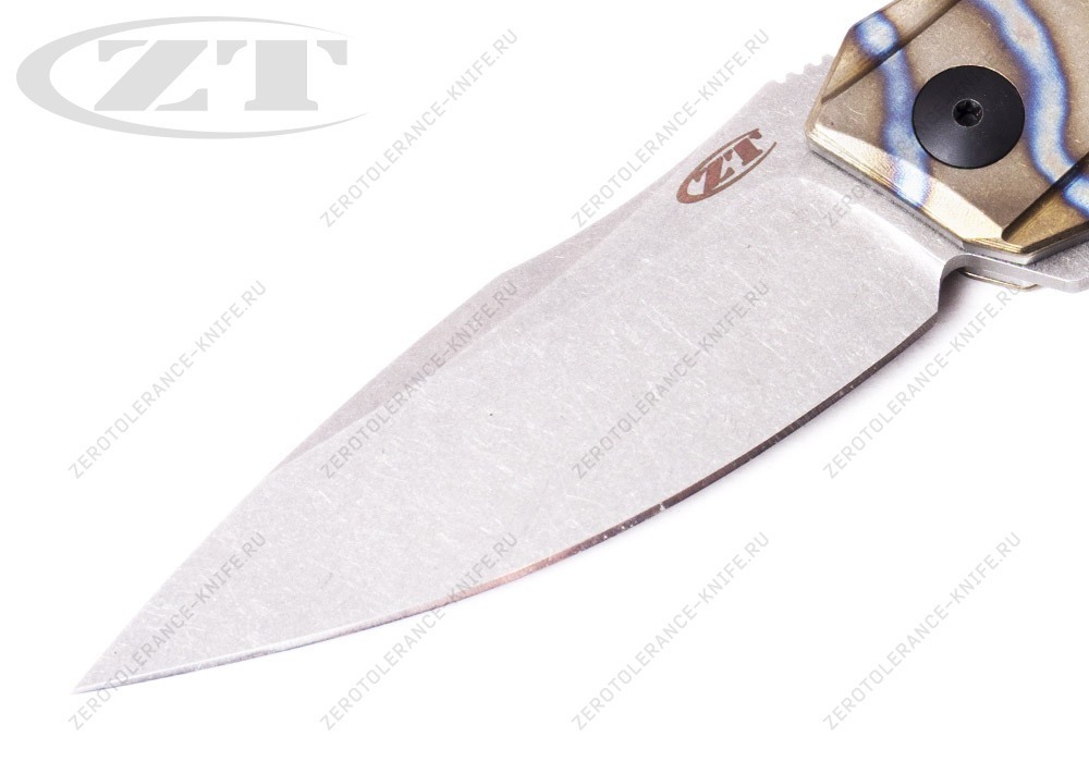 Нож Zero Tolerance ZT0357TS Custom Anodized Tiger Stripe SALE - фотография 
