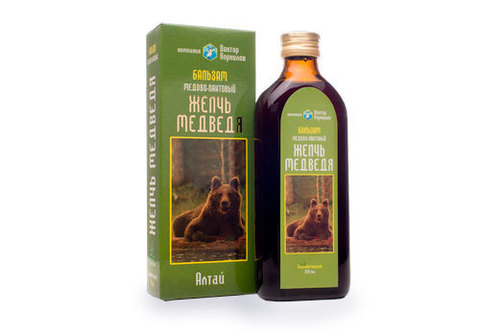Бальзам медово-пантовый Желчь медведя, 250мл