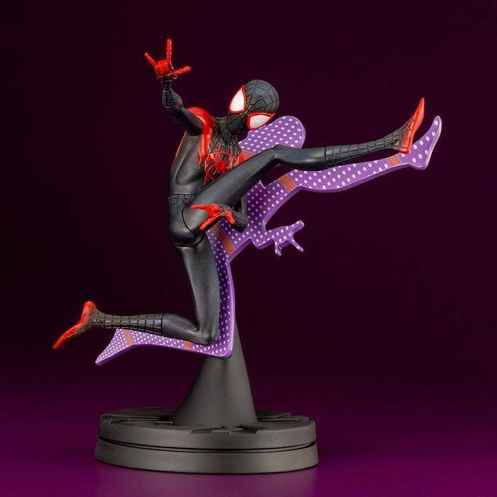 miles morales spiderman statue