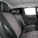 Авточехлы "ТРАНСФОРМЕР". Индивидуальный пошив для Volkswagen Bora. Экокожа. Алькантара.