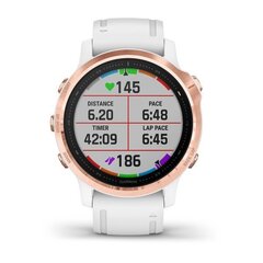 Мультиспортивные часы Garmin Fenix 6S Pro Rose Gold with White Band