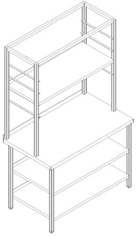 Стол для теста с надстойкой, FOLLETT DSBS