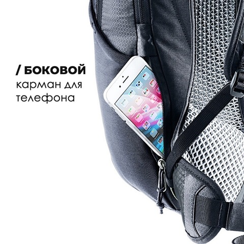 Картинка рюкзак велосипедный Deuter Race Air 14+3 black - 13