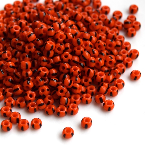 Бисер чешский полосатый Preciosa 93490, размер 8/0