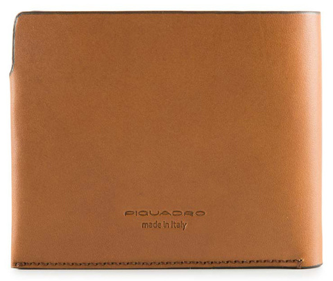 Кошелек мужской Piquadro Bagmotic, светло-коричневый, кожа натуральная (PP4248BM/CUBL)