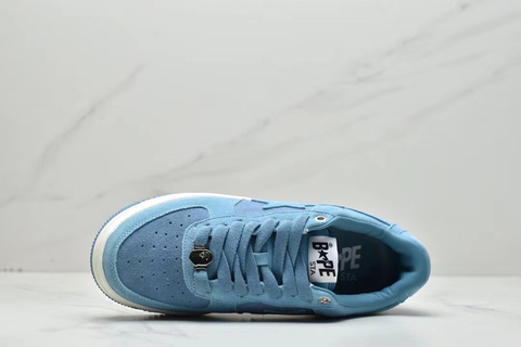 Bape Bapesta Low M 1 'Light Blue' 