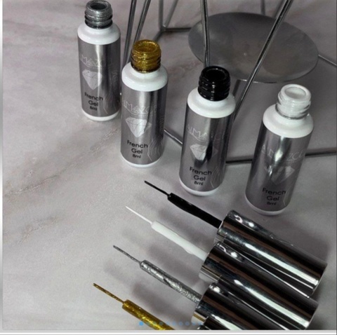 Almazgel Френч гель №17, чёрный 8 мл