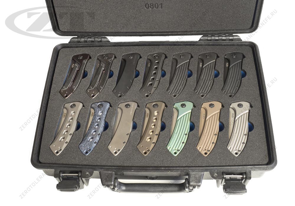 Эксклюзивный коллекционный полный сет ZT0801 14 ножей - фотография 
