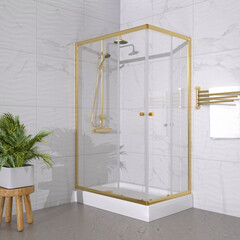 Душевое Ограждение 120*80 Triton Вента-Голд
