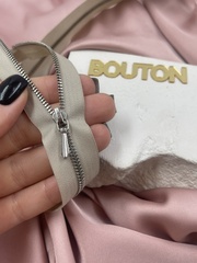 Молния металл Riri, 3 мм, разъёмная, цвет 2230, светло-бежевый