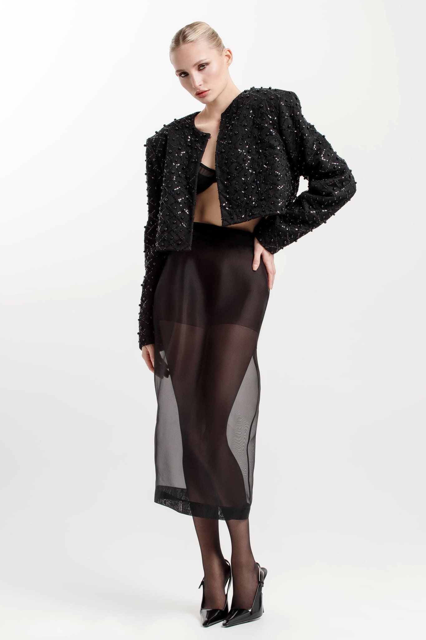 Юбка прозрачная