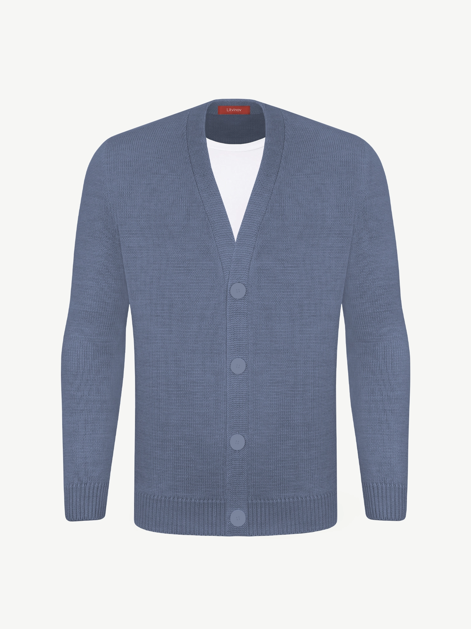 Кардиган с пуговицами из мягкой шерсти