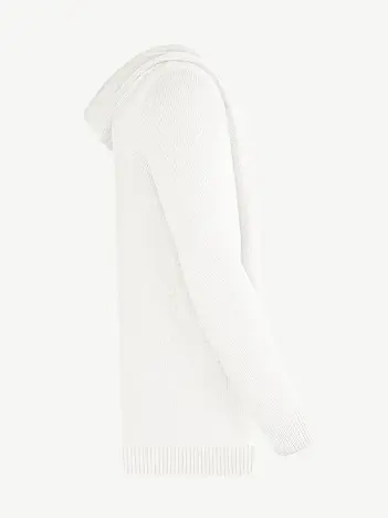 Кардиган с капюшоном из шелка