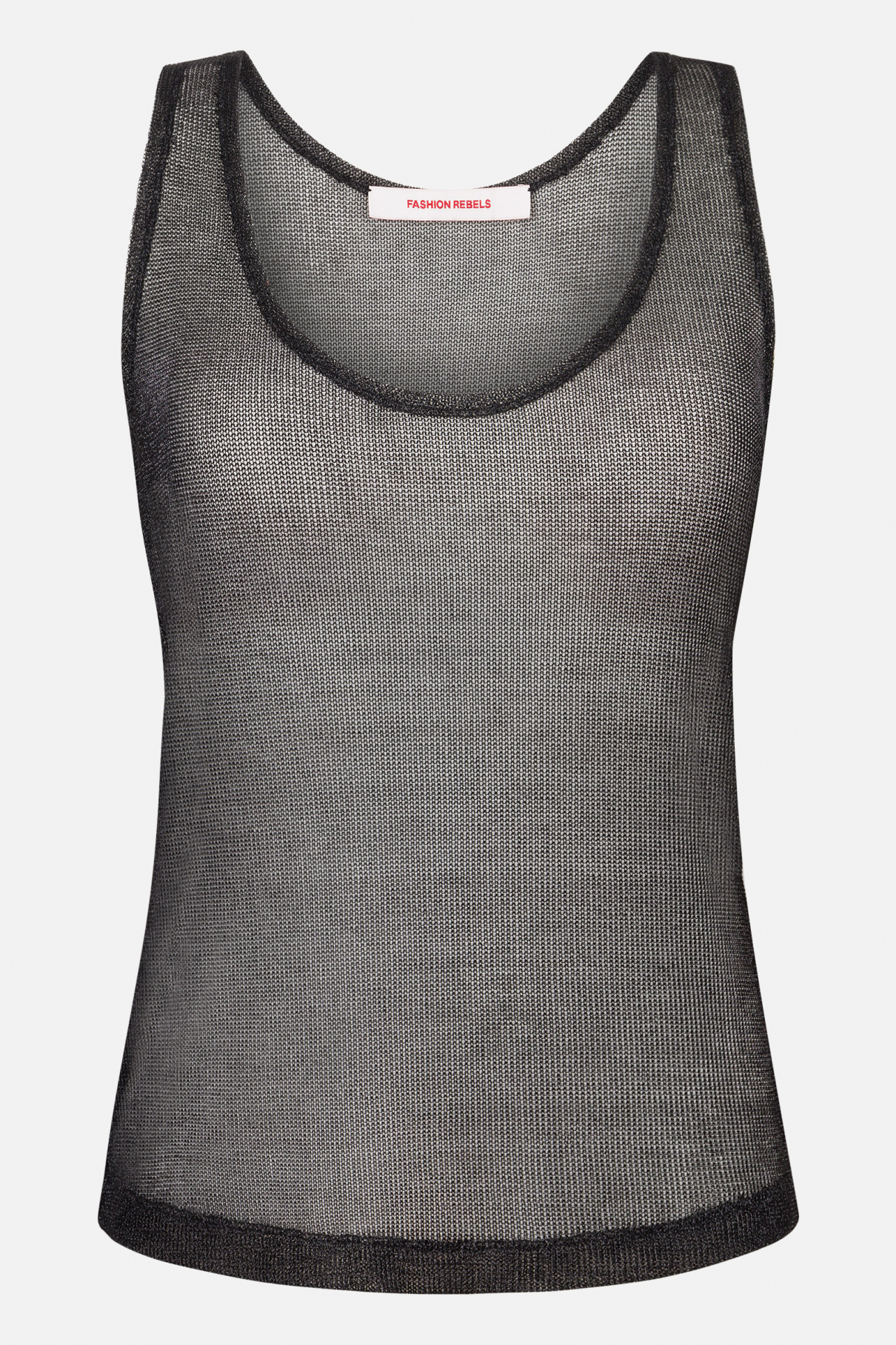 Майка из декоративной сетки