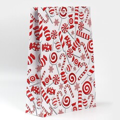 Пакет подарочный XS вертикальный, «Зимняя история», 12*15*5 см (Д*В*Ш), 1 шт.