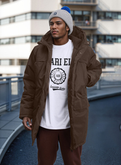 Парка мужская зимняя "Минимал" коричневый