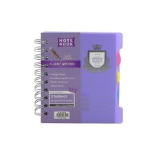 
          Блокнот А6, Alingar, гребень, пластиковая обложка, с разделителями, ассорти, клетка, 120 л., "Пастельные тона. Премиум"