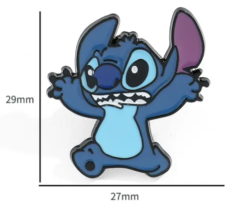 Лило и Стич значок металлический