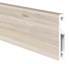 Напольный плинтус ПВХ Foresta Grace Мавелла милк FG 026 2000х70х13 мм