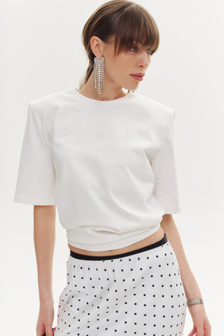 Футболка SIL'NOE PLECHO | Молочный