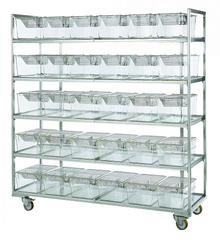 Стеллажи со съемными полками