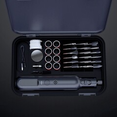 Гравер Greenworks GPT-8VRT 8V с оснасткой (52 шт) аккумуляторный