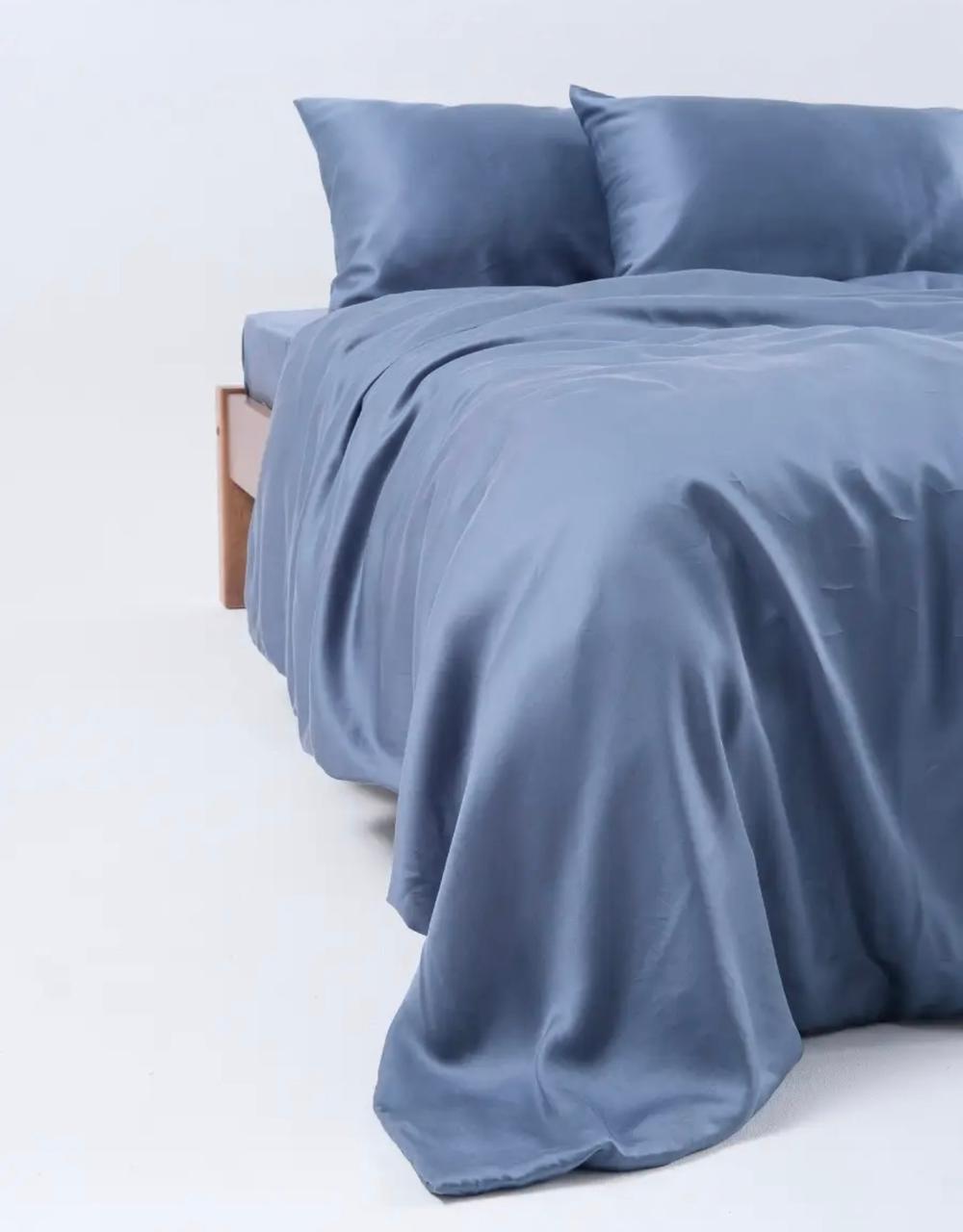 Постельное белье Семейный Тенсель Синий