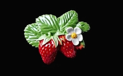 Силиконовый молд № 5005 Клубника на ветке