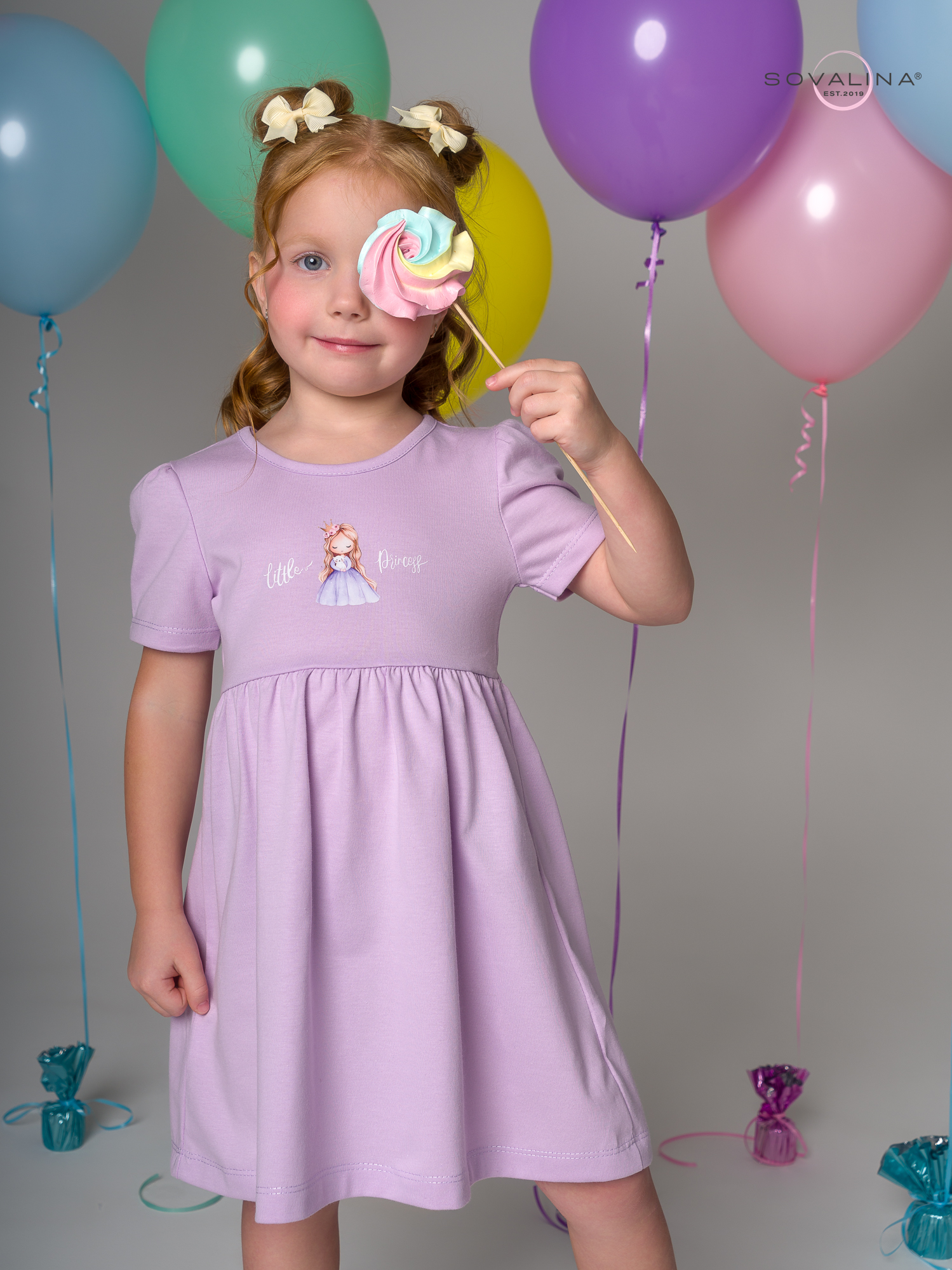 Платье Аленка к/р SG сирень Princess Л
