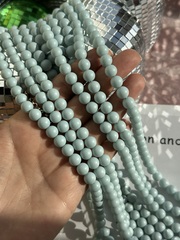 Нить бусин для украшений 8мм, "Майорка-Голубая" (имитация)