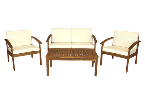 Набор мебели Garden Story садовый Бэнито из акации 2 уп. (стол,диван, 2 кресла)