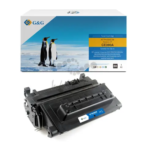 Картридж G&G, аналог HP CE390A 10k с чипом