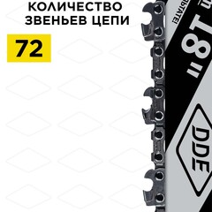 Шина пилы цепной сварная DDE 18